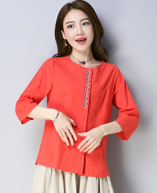 ZL705 Fashion Top Orange