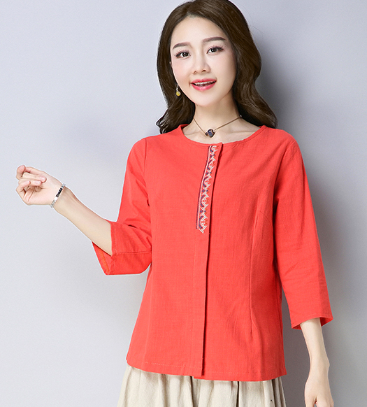 ZL705 Fashion Top Orange