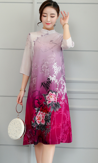 FF-102 Charming Cheongsam Pink