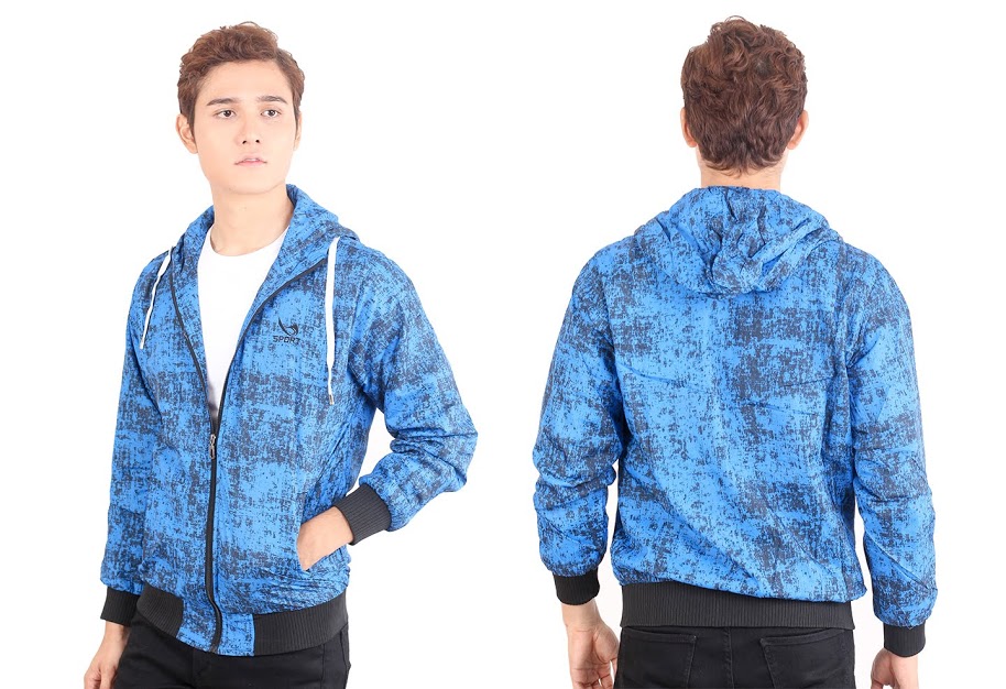 QA-489 Mens Sporty Sweater Blue