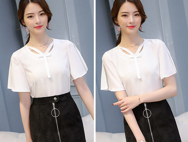 ST-633 Charming Top White