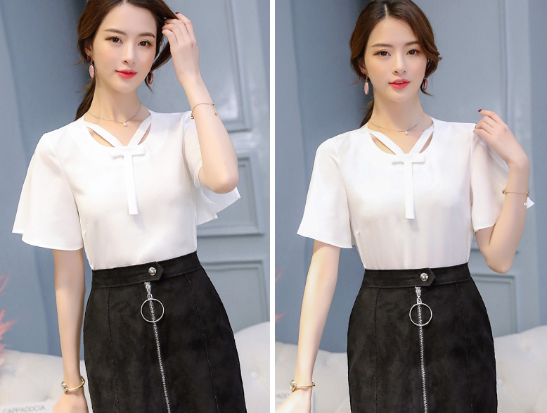 ST-633 Charming Top White