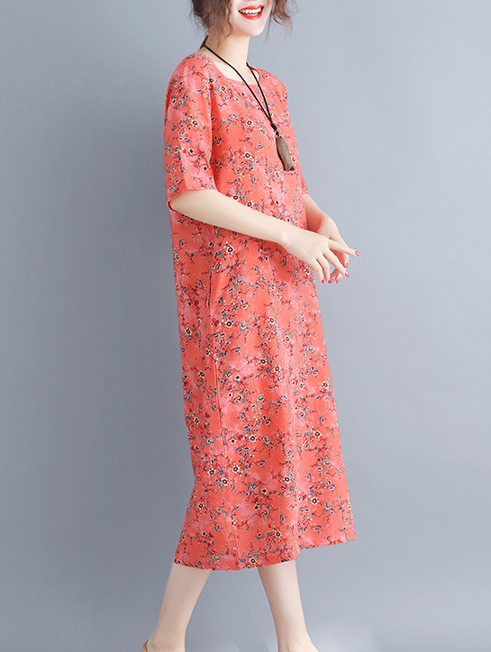 ST-644 Charming Dress Orange