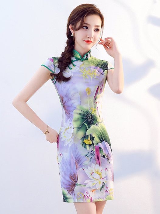 ST-658 Charming Cheongsam As Pic