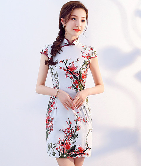 ST-660 Stylish Cheongsam As Pic