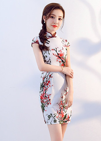 ST-660 Stylish Cheongsam As Pic