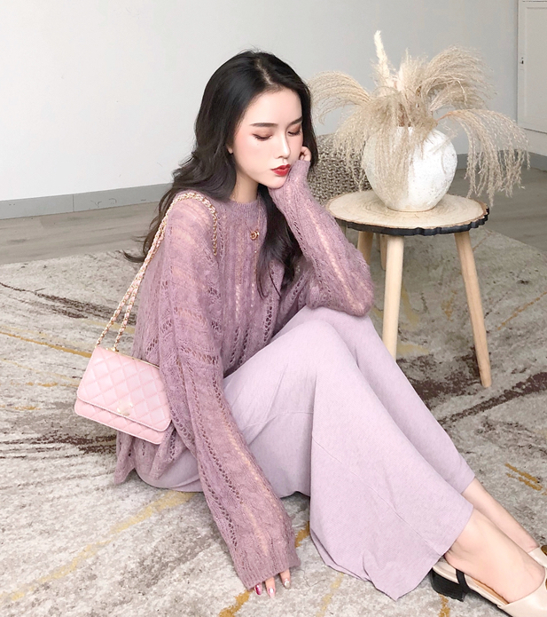 ZL707 Fashion Sweater Purple