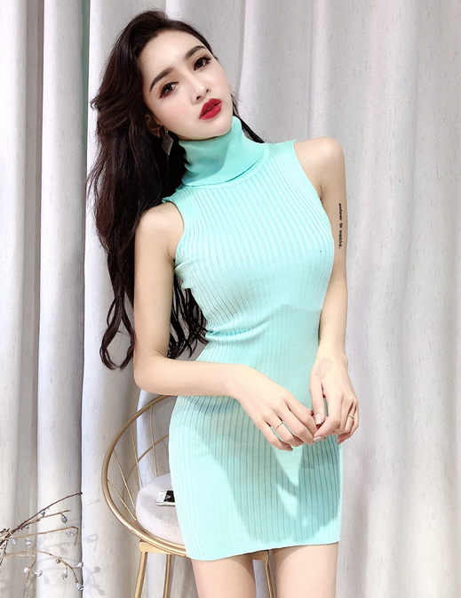 ZL709 Sexy Dress Light Green
