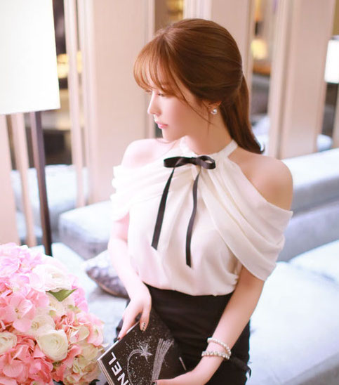 ZL711 Pretty Blouse White
