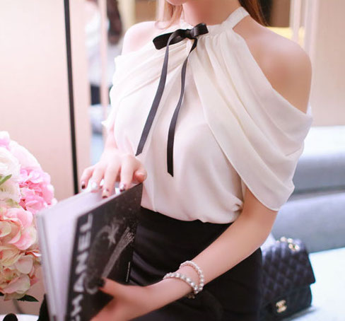 ZL711 Pretty Blouse White