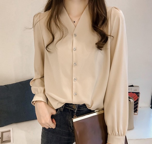 ZL715 Trendy Blouse Apricot
