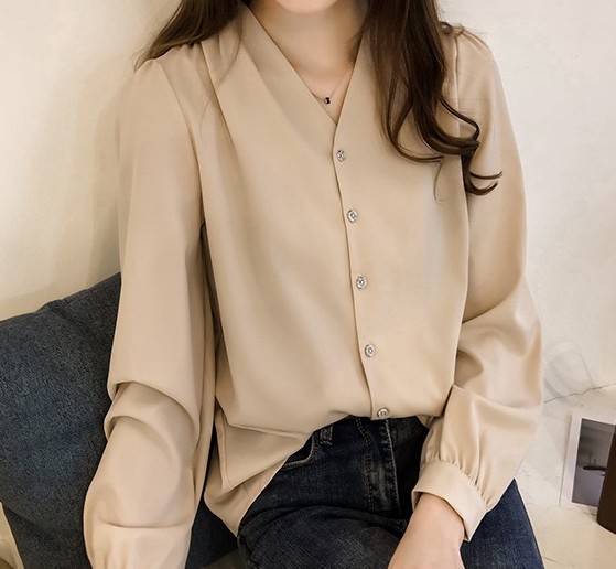 ZL715 Trendy Blouse Apricot