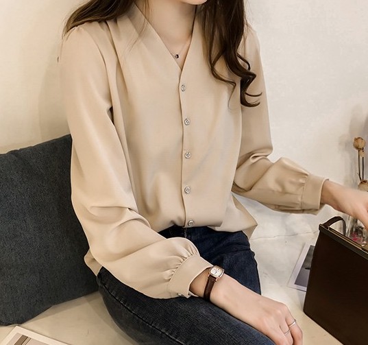 ZL715 Trendy Blouse Apricot
