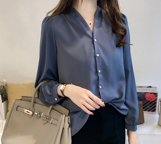 ZL715 Trendy Blouse Blue