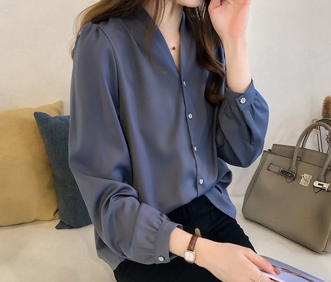 ZL715 Trendy Blouse Blue