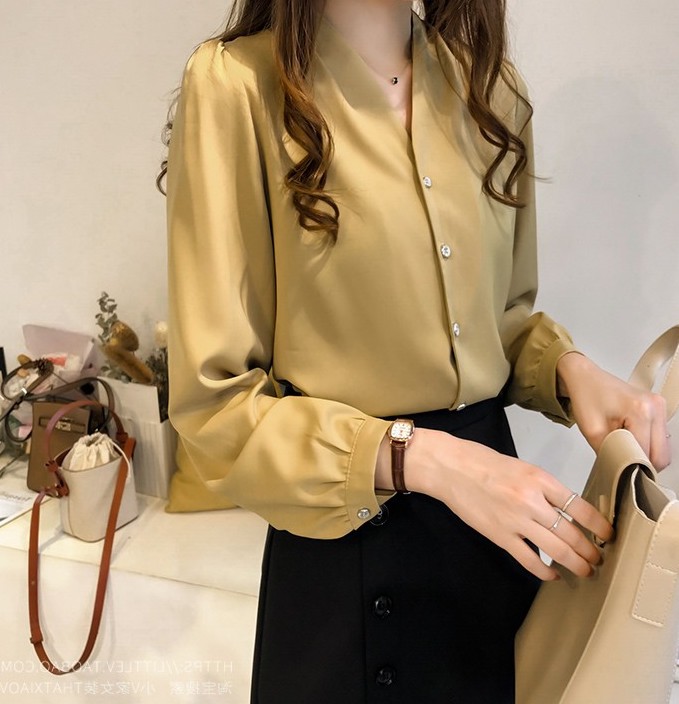 ZL715 Trendy Blouse Yellow