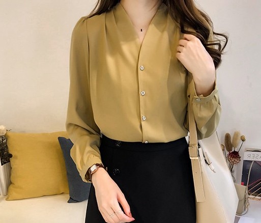 ZL715 Trendy Blouse Yellow