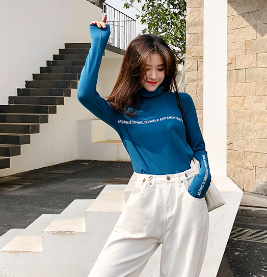 ZL716 Casual Top Blue