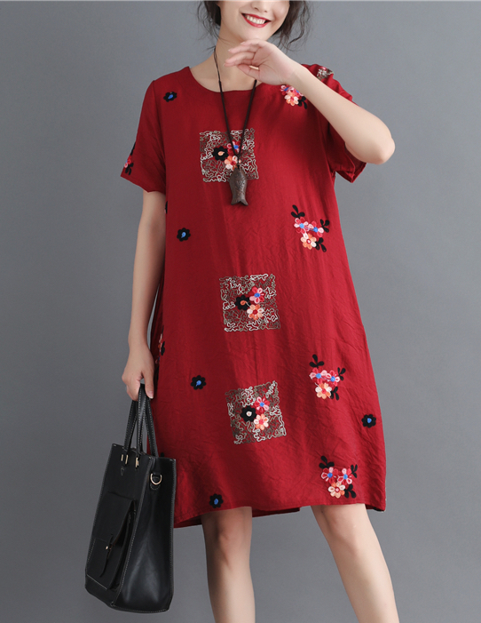 ZL721 Charming Dress Maroon