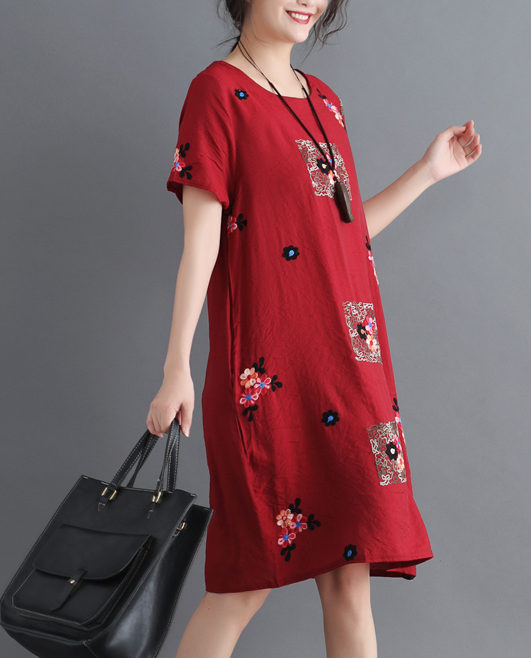 ZL721 Charming Dress Maroon