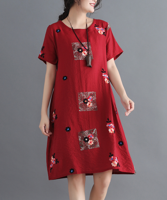ZL721 Charming Dress Maroon
