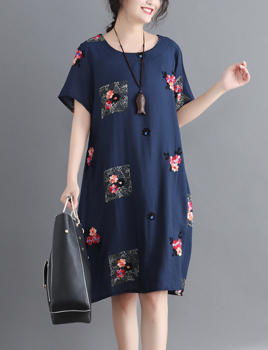 ZL721 Charming Dress Navy
