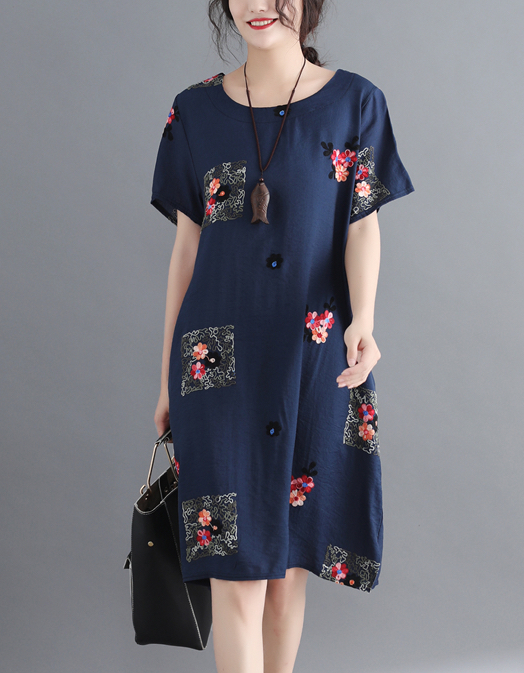 ZL721 Charming Dress Navy