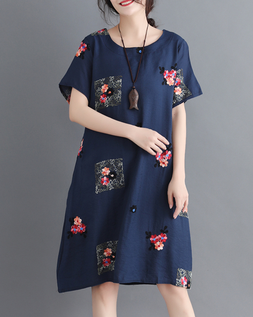 ZL721 Charming Dress Navy