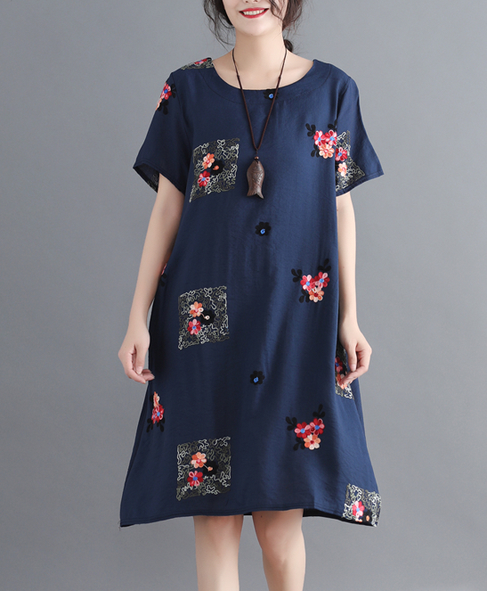 ZL721 Charming Dress Navy