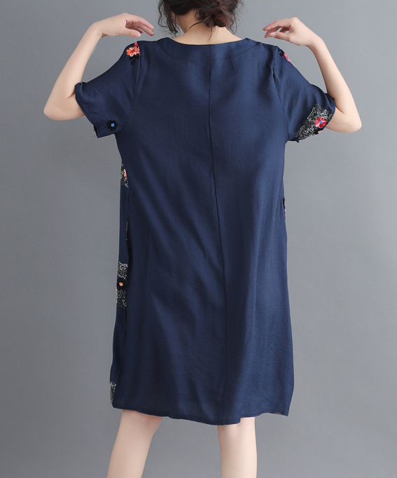 ZL721 Charming Dress Navy