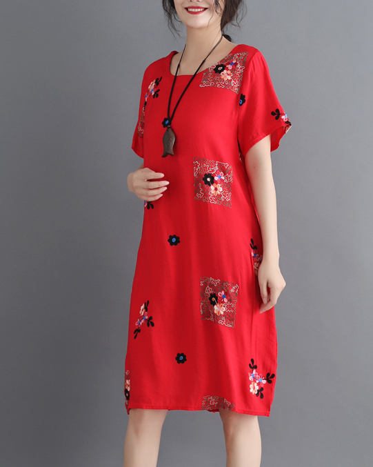 ZL721 Charming Dress Red
