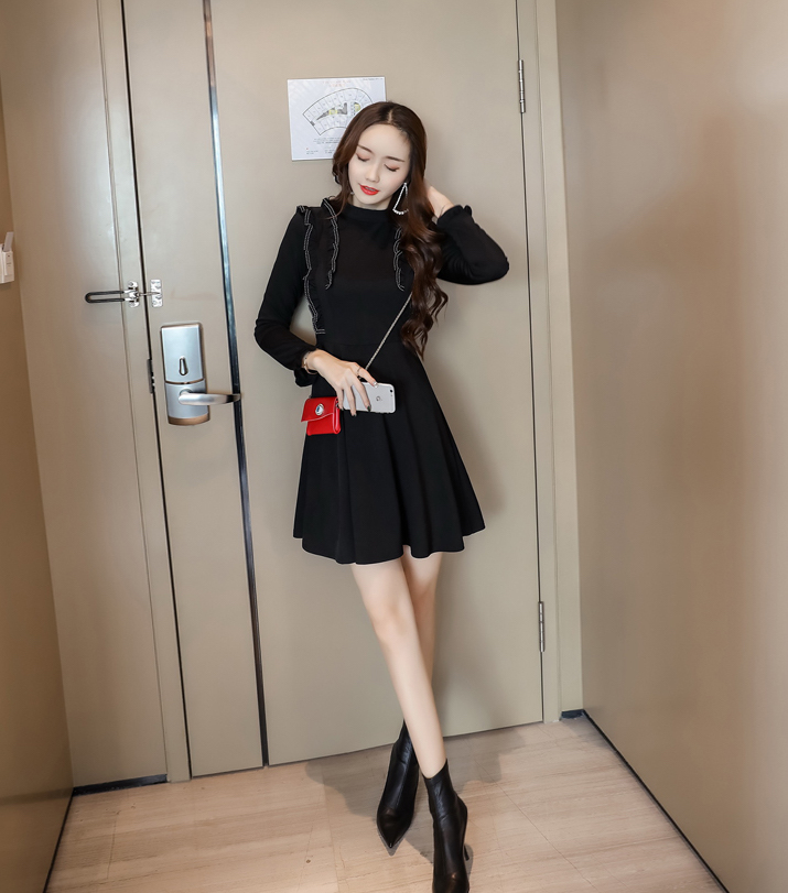 FF-123 Trendy Dress Black