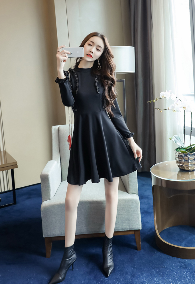 FF-123 Trendy Dress Black