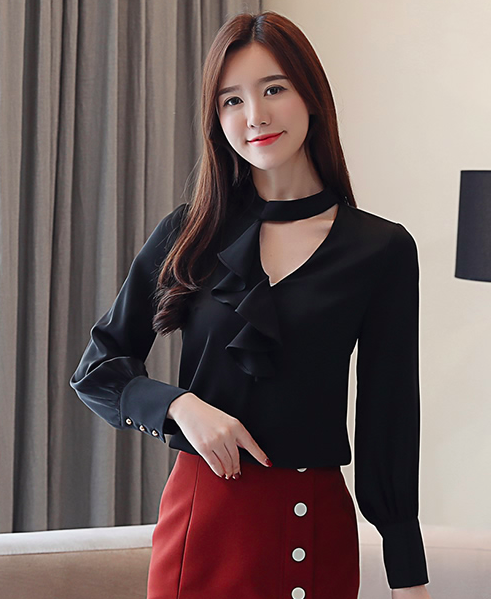 FF-139 Fashion OL Top Black
