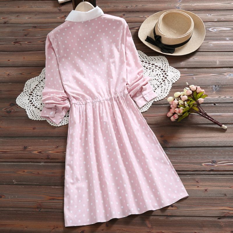 FF-143 Sweet Polka Dot Dress Red