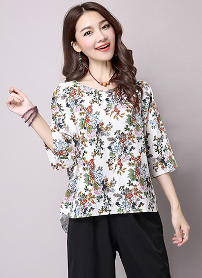 ST-666 Fashion Blouse White