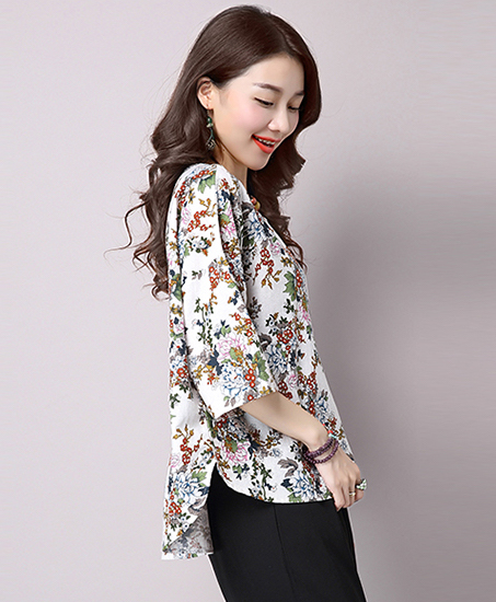ST-666 Fashion Blouse White