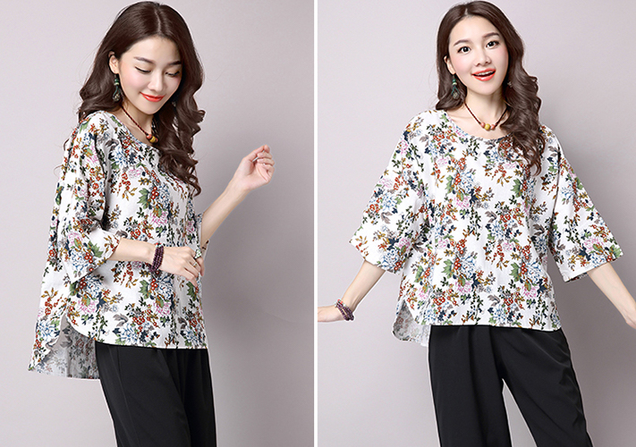 ST-666 Fashion Blouse White