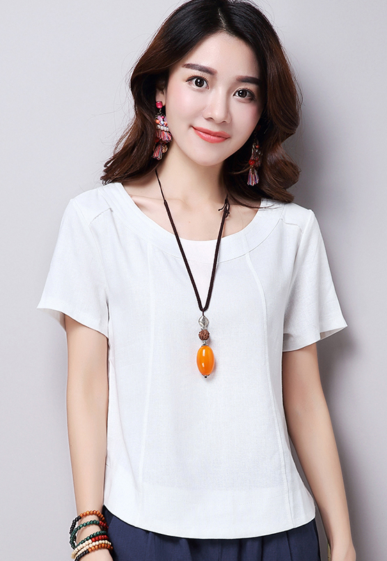 ST-667 Casual Top White
