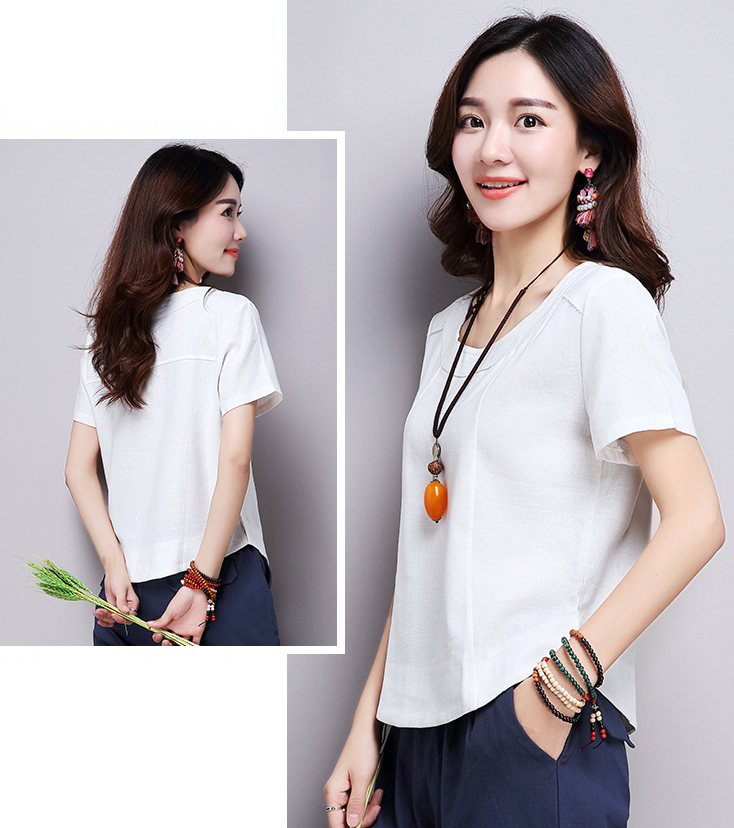 ST-667 Casual Top White