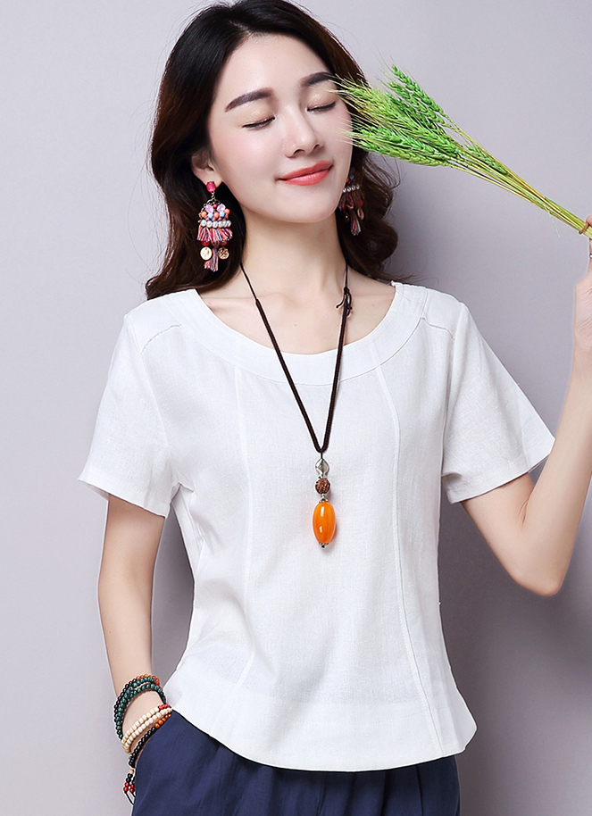 ST-667 Casual Top White