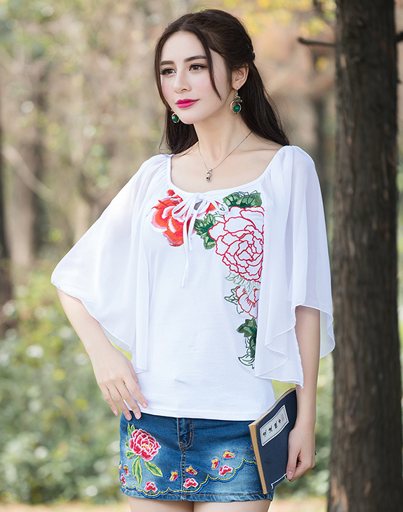 ST-671 Lovely Blouse White