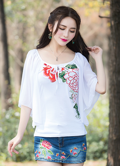 ST-671 Lovely Blouse White