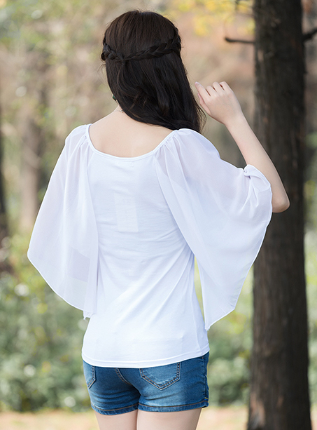 ST-671 Lovely Blouse White