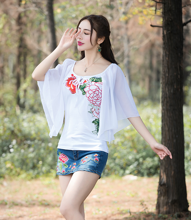 ST-671 Lovely Blouse White