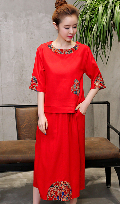 ST-672 Fashion Top Red
