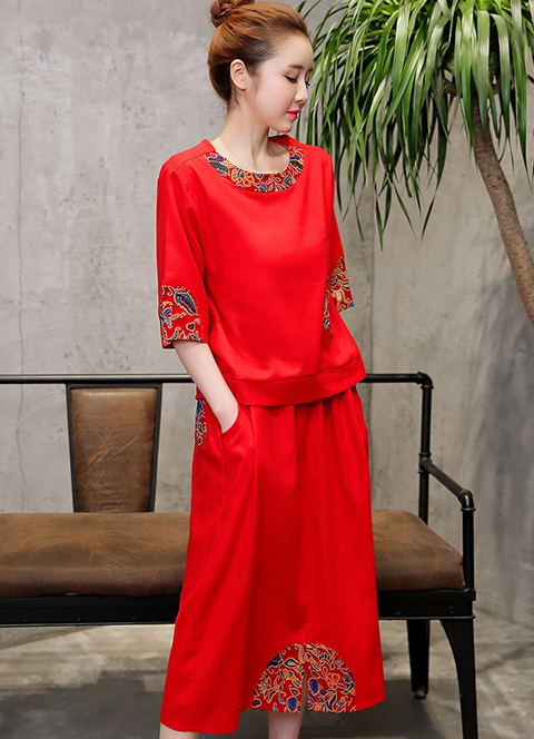 ST-672 Fashion Top Red