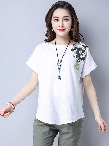 ST-673 Trendy Top White