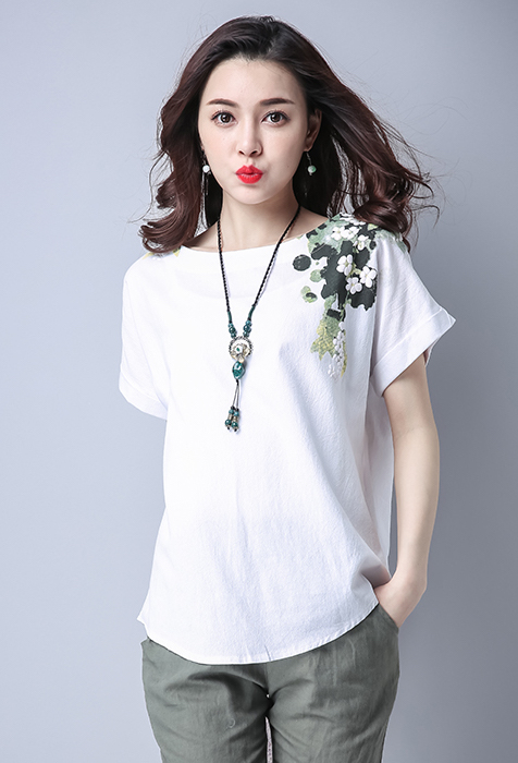 ST-673 Trendy Top White