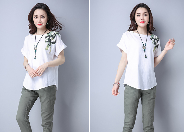 ST-673 Trendy Top White